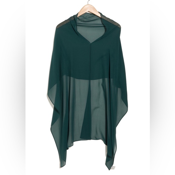 NWT Eileen Fisher System Sheer Silk Georgette Wrap - Picture 3 of 3